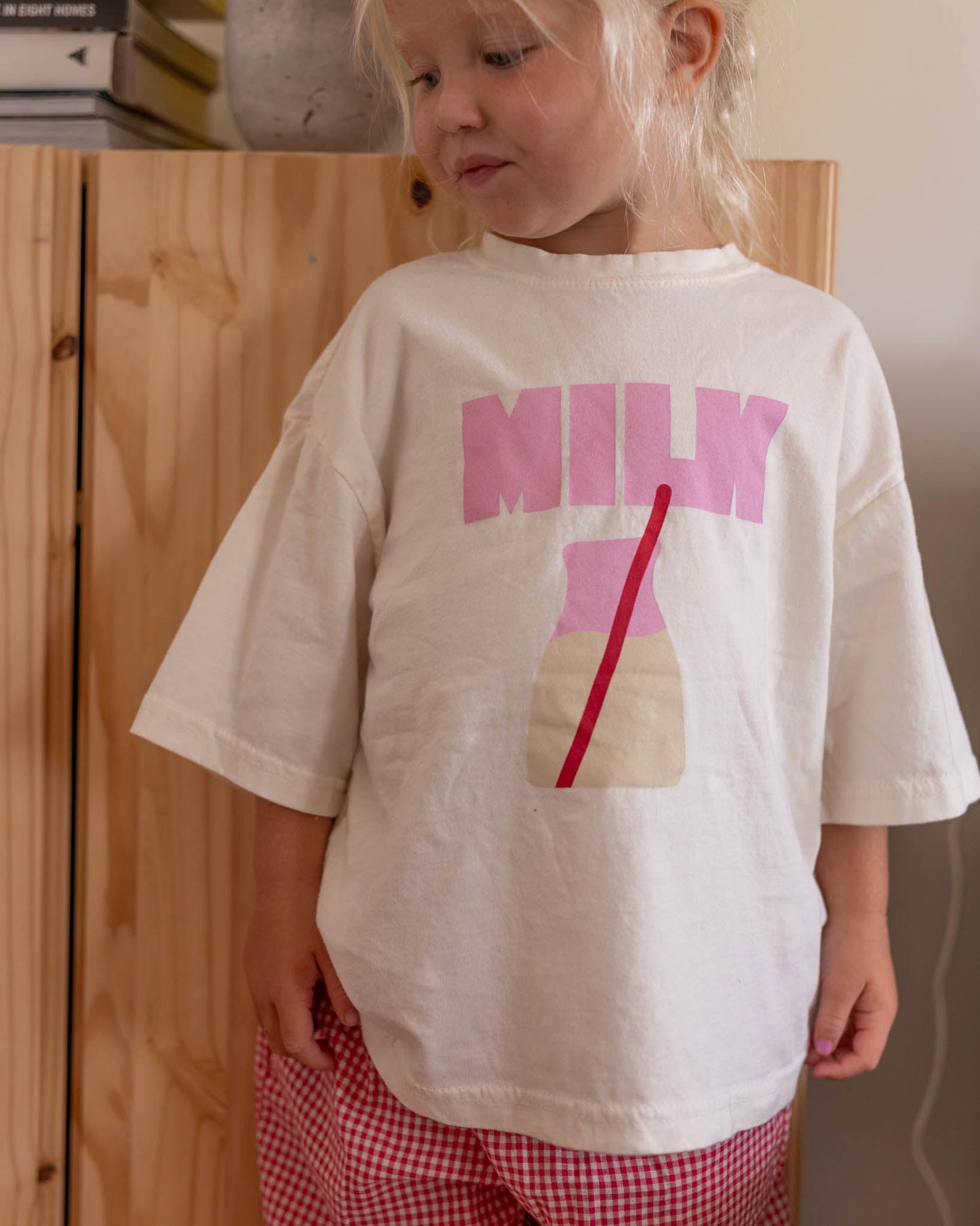 PREORDER pink milk tee kids
