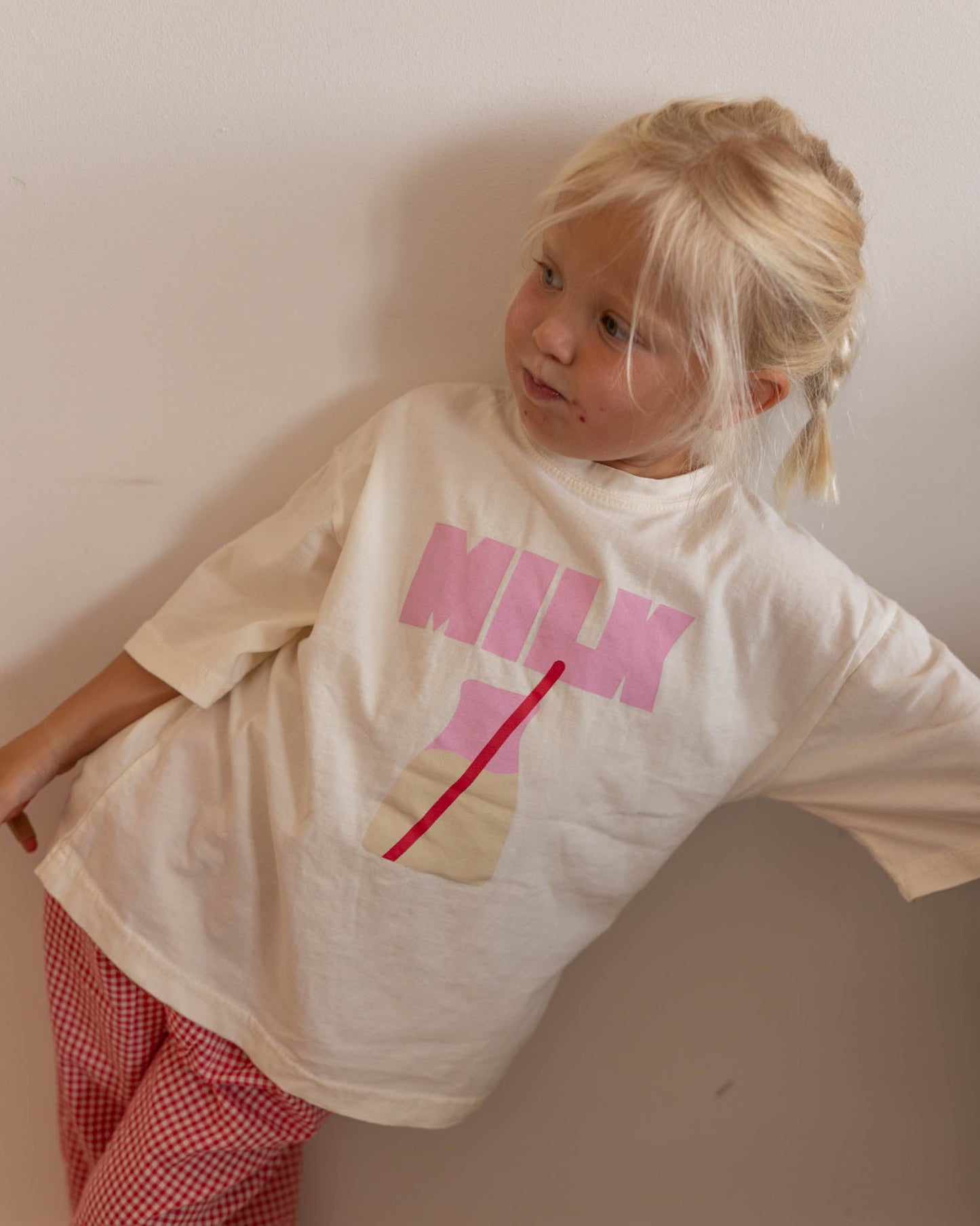 PREORDER pink milk tee kids