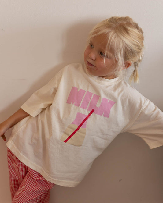 PREORDER pink milk tee kids