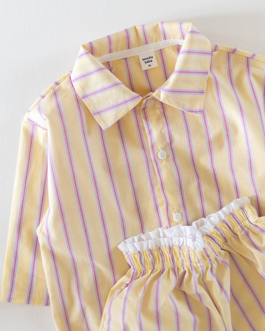 PREORDER -stripe button up